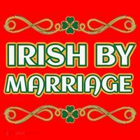 St. Patrick's Day Irish By Marriage Shamrock Santa Hat thumb 1