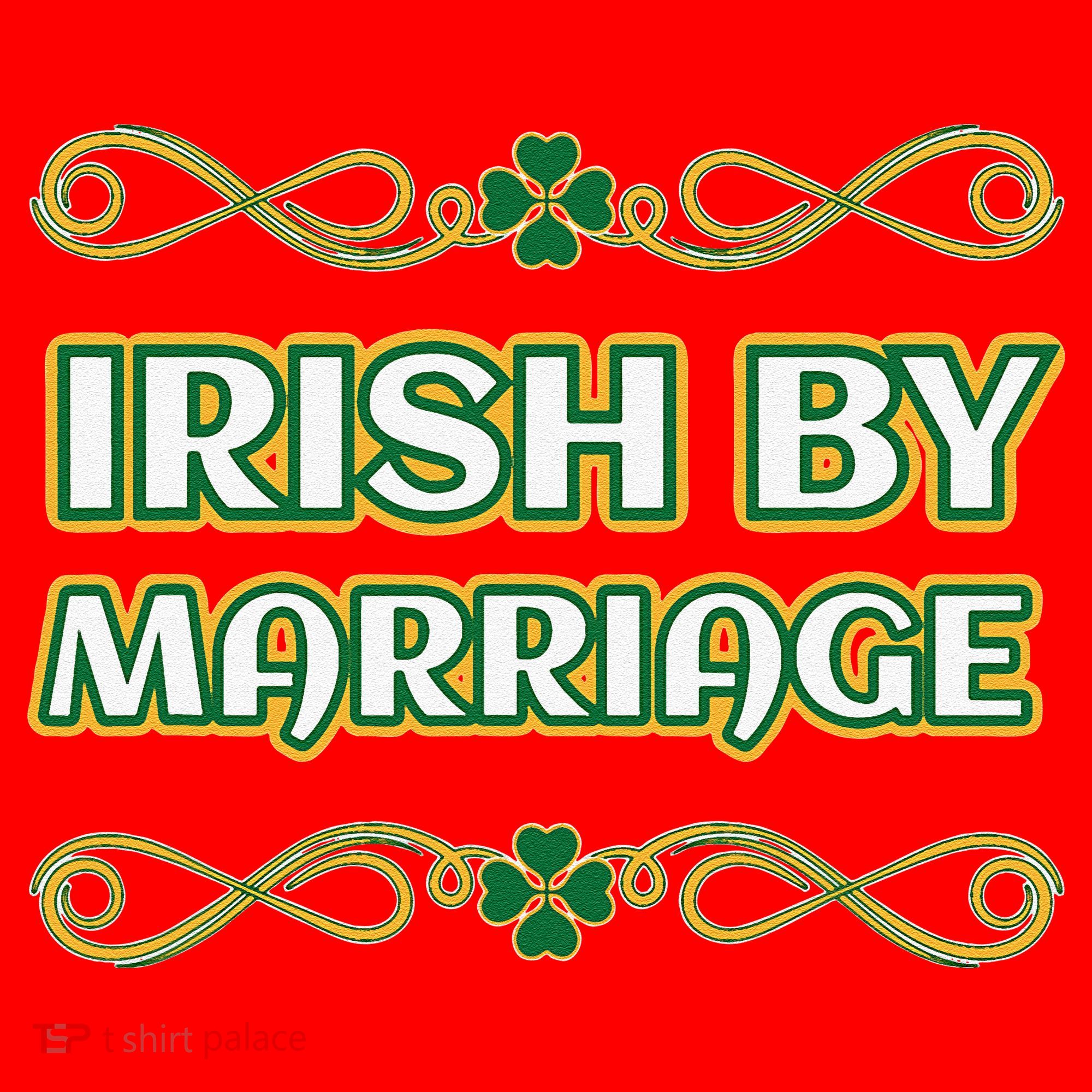 St. Patrick's Day Irish By Marriage Shamrock Santa Hat
