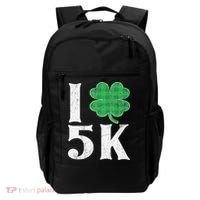 St Patricks Day Running Buffalo Plaid I Shamrock Love 5K Backpack thumb 0