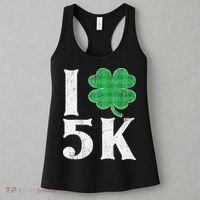 St Patricks Day Running Buffalo Plaid I Shamrock Love 5K Women's Tank Top thumb 3