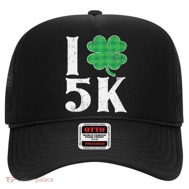 St Patricks Day Running Buffalo Plaid I Shamrock Love 5K Hat