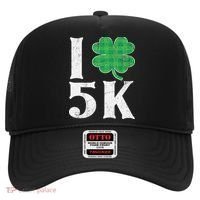 St Patricks Day Running Buffalo Plaid I Shamrock Love 5K Hat thumb 0