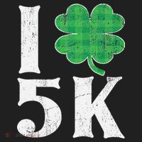 St Patricks Day Running Buffalo Plaid I Shamrock Love 5K Hat thumb 2