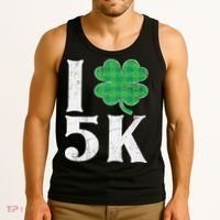 St Patricks Day Running Buffalo Plaid I Shamrock Love 5K Tank Top thumb 3