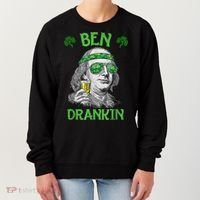 St Patricks Day, Ben Drankin, Funny St Patricks Day, St Patricks Day Drinking Women's Sweatshirt thumb 0