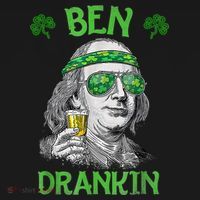St Patricks Day, Ben Drankin, Funny St Patricks Day, St Patricks Day Drinking Apron thumb 3