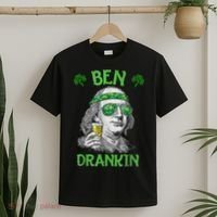 St Patricks Day, Ben Drankin, Funny St Patricks Day, St Patricks Day Drinking T-Shirt thumb 2