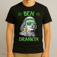 St Patricks Day, Ben Drankin, Funny St Patricks Day, St Patricks Day Drinking T-Shirt thumb 3