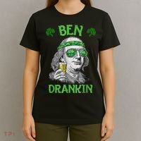 St Patricks Day, Ben Drankin, Funny St Patricks Day, St Patricks Day Drinking T-Shirt thumb 4