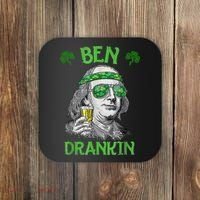 St Patricks Day, Ben Drankin, Funny St Patricks Day, St Patricks Day Drinking Coaster thumb 0