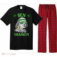 St Patricks Day, Ben Drankin, Funny St Patricks Day, St Patricks Day Drinking Pajama Set thumb 0