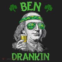 St Patricks Day, Ben Drankin, Funny St Patricks Day, St Patricks Day Drinking Hat thumb 2