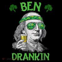 St Patricks Day, Ben Drankin, Funny St Patricks Day, St Patricks Day Drinking Visor thumb 3