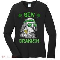 St Patricks Day, Ben Drankin, Funny St Patricks Day, St Patricks Day Drinking Women's Long Sleeve Shirt thumb 0