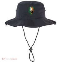 St Patricks Day Skull Irish Flag Teens Bucket Hat thumb 0