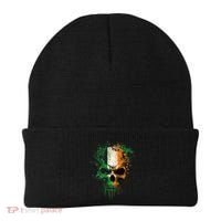 St Patricks Day Skull Irish Flag Teens Beanie thumb 0