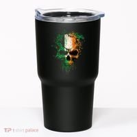 St Patricks Day Skull Irish Flag Teens Tumbler thumb 0
