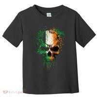 St Patricks Day Skull Irish Flag Teens Toddler T-Shirt thumb 0
