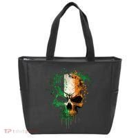 St Patricks Day Skull Irish Flag Teens Tote Bag thumb 0