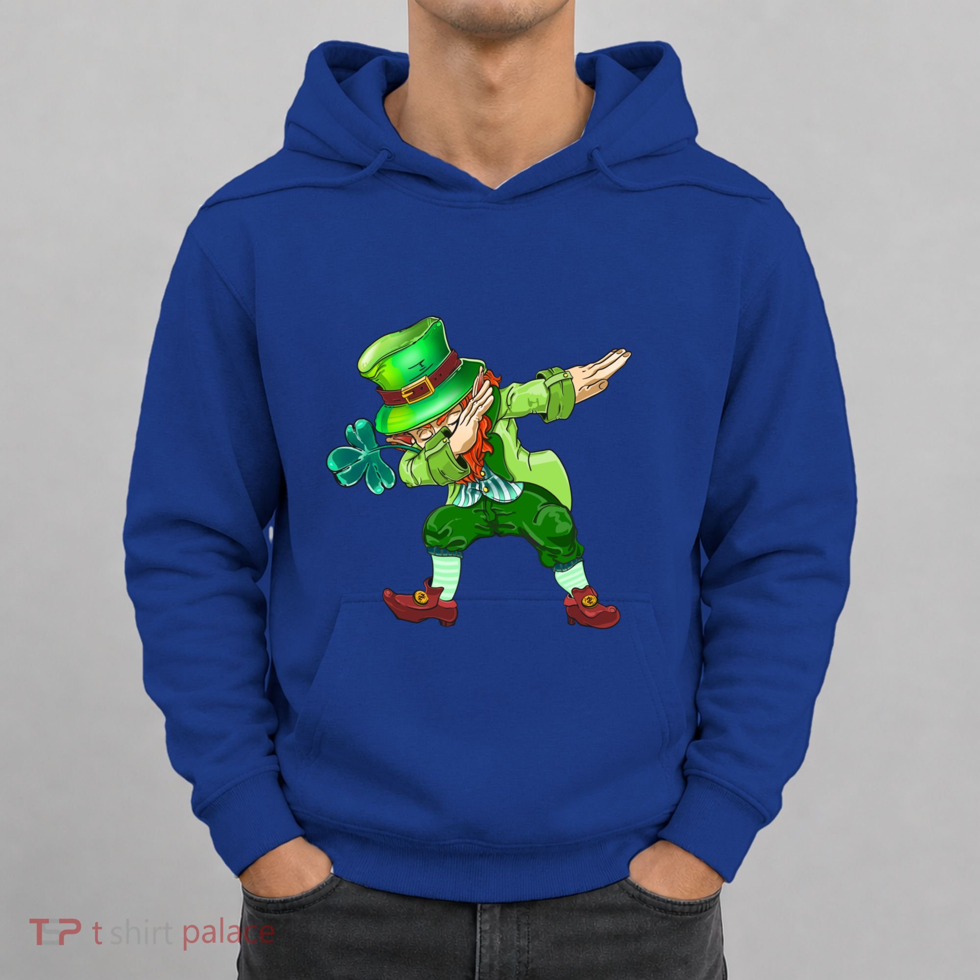 St Pattys Day Costume Dabbing Leprechaun Cute Gift Hoodie