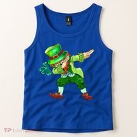 St Pattys Day Costume Dabbing Leprechaun Cute Gift Tank Top thumb 2