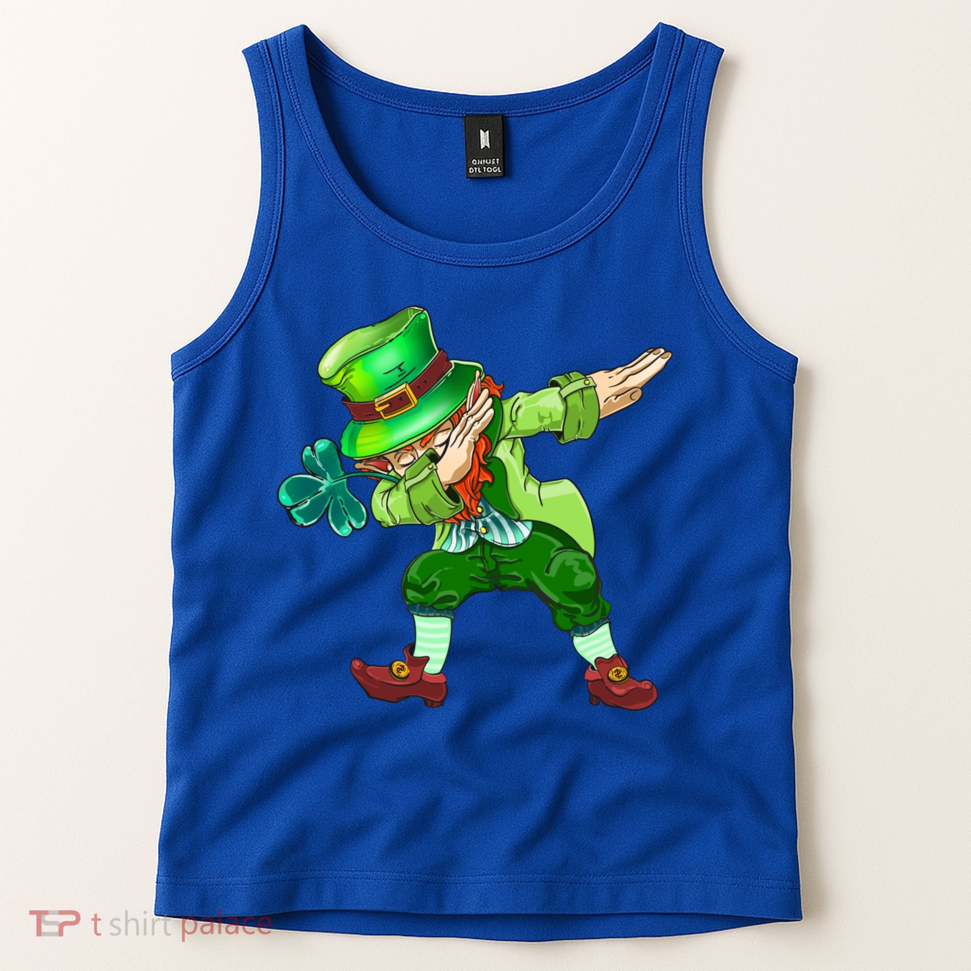 St Pattys Day Costume Dabbing Leprechaun Cute Gift Tank Top