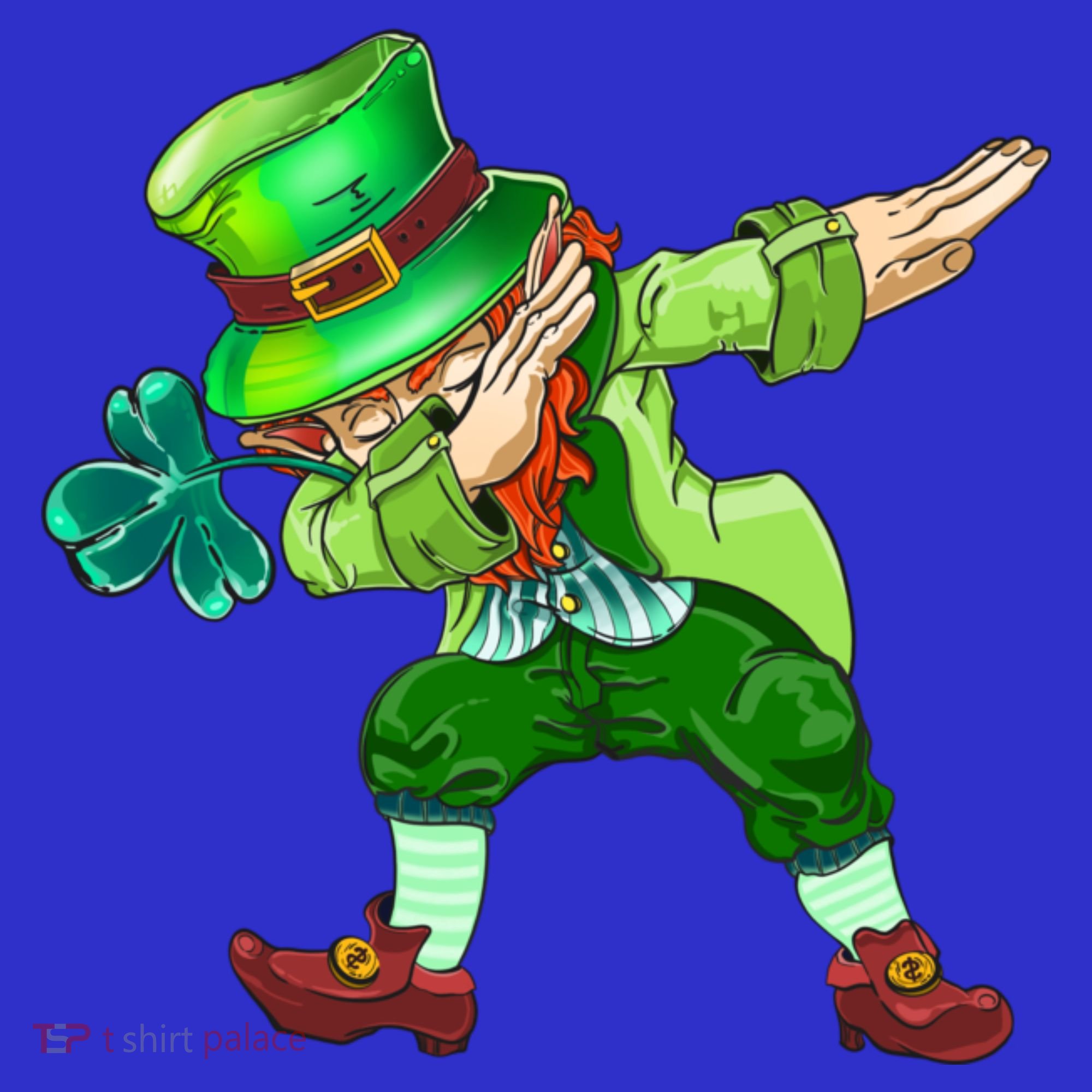 St Pattys Day Costume Dabbing Leprechaun Cute Gift Tank Top