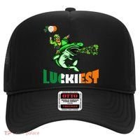 Saint Patrick's Day Funny Leprechaun Riding Shark Best Gift Hat thumb 0