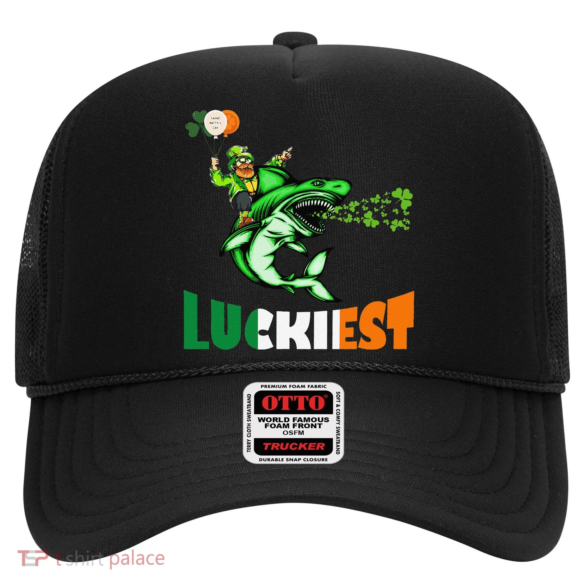 Saint Patrick's Day Funny Leprechaun Riding Shark Best Gift Hat