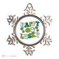 St Patricks Day Happy Go Lucky Shamrock Irish Retro Ornament thumb 0