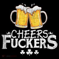 St Patricks Day Cheers Fuckers Funny Beer Drinking Women's Hoodie thumb 2