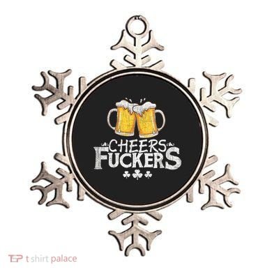 St Patricks Day Cheers Fuckers Funny Beer Drinking Ornament