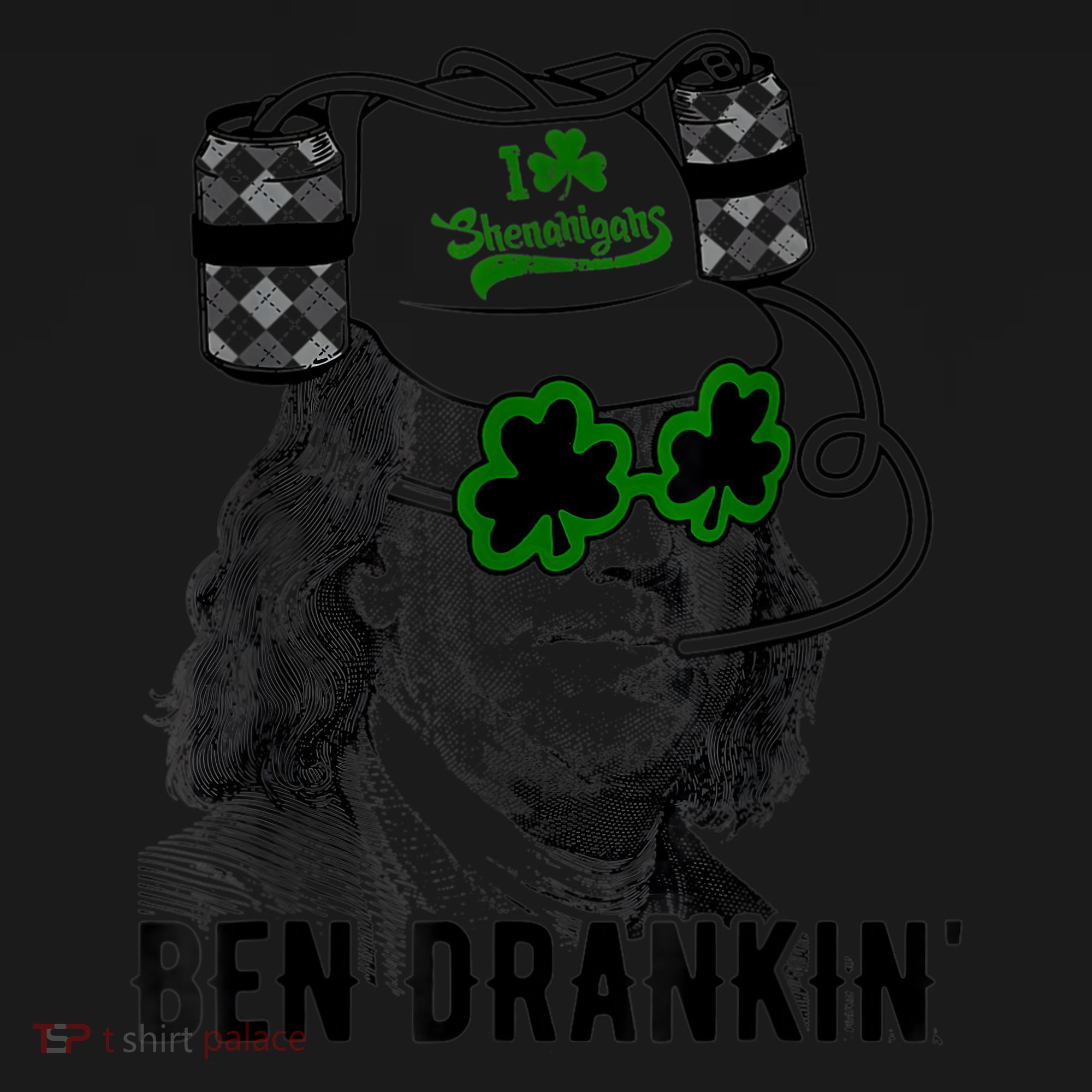 St Patricks Day, Ben Drankin, Funny St Patricks Day, St Patricks Day Drinking Backpack