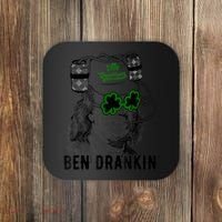 St Patricks Day, Ben Drankin, Funny St Patricks Day, St Patricks Day Drinking Coaster thumb 0