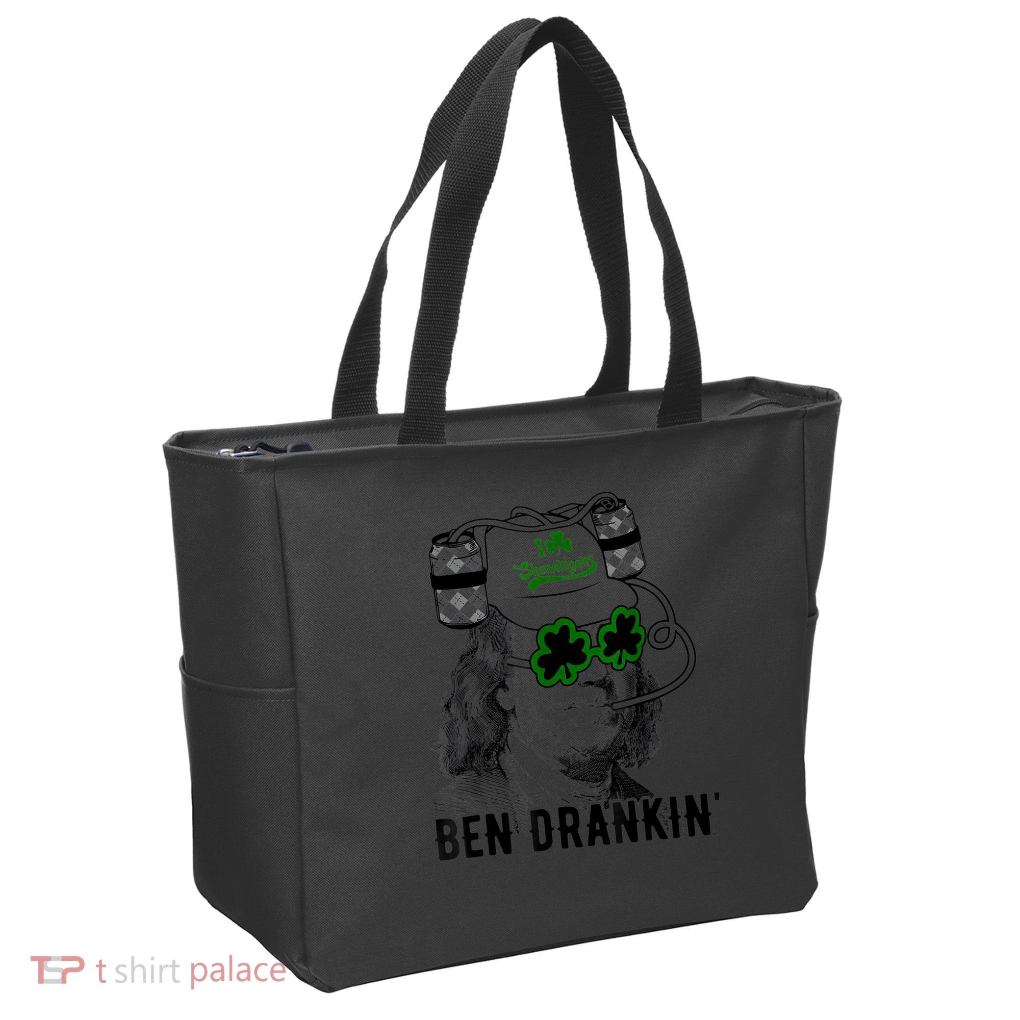 St Patricks Day, Ben Drankin, Funny St Patricks Day, St Patricks Day Drinking Tote Bag