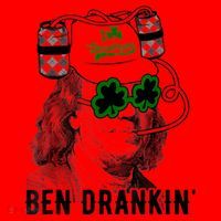 St Patricks Day, Ben Drankin, Funny St Patricks Day, St Patricks Day Drinking Santa Hat thumb 1
