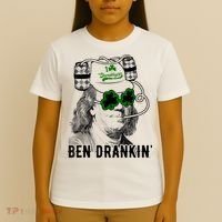 St Patricks Day, Ben Drankin, Funny St Patricks Day, St Patricks Day Drinking T-Shirt thumb 4