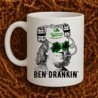 St Patricks Day, Ben Drankin, Funny St Patricks Day, St Patricks Day Drinking Coffee Mug thumb 2