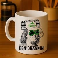 St Patricks Day, Ben Drankin, Funny St Patricks Day, St Patricks Day Drinking Coffee Mug thumb 4