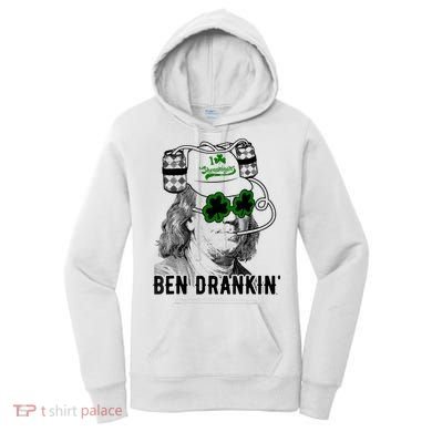 St Patricks Day, Ben Drankin, Funny St Patricks Day, St Patricks Day Drinking Women's Hoodie