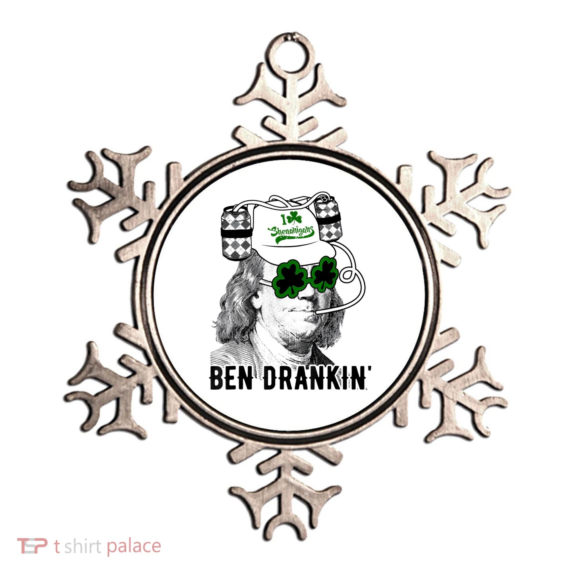 St Patricks Day, Ben Drankin, Funny St Patricks Day, St Patricks Day Drinking Ornament