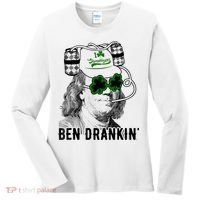 St Patricks Day, Ben Drankin, Funny St Patricks Day, St Patricks Day Drinking Women's Long Sleeve Shirt thumb 0