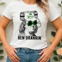 St Patricks Day, Ben Drankin, Funny St Patricks Day, St Patricks Day Drinking Women's T-Shirt thumb 2
