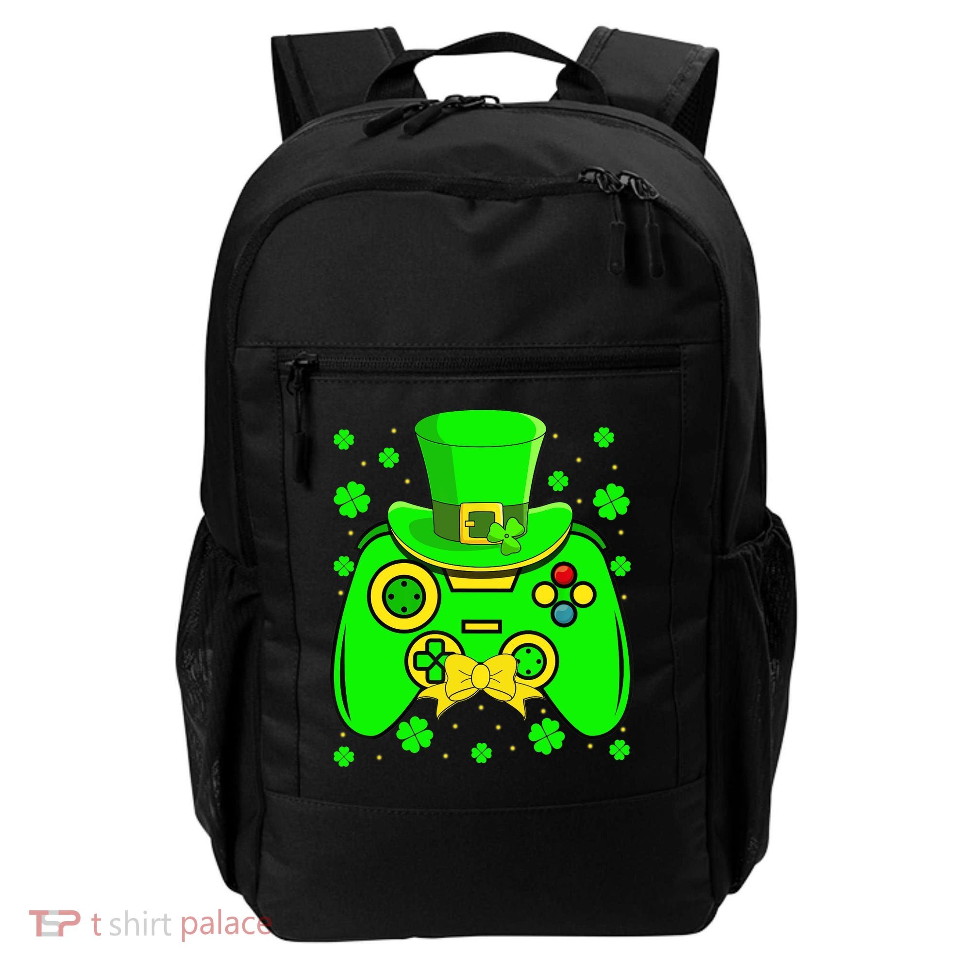 St Patricks Day Video Game Gaming Gamer Gift Backpack