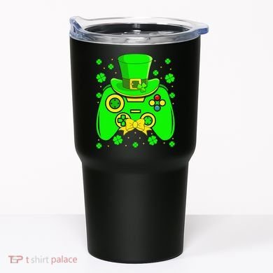 St Patricks Day Video Game Gaming Gamer Gift Tumbler