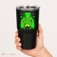 St Patricks Day Video Game Gaming Gamer Gift Tumbler thumb 2