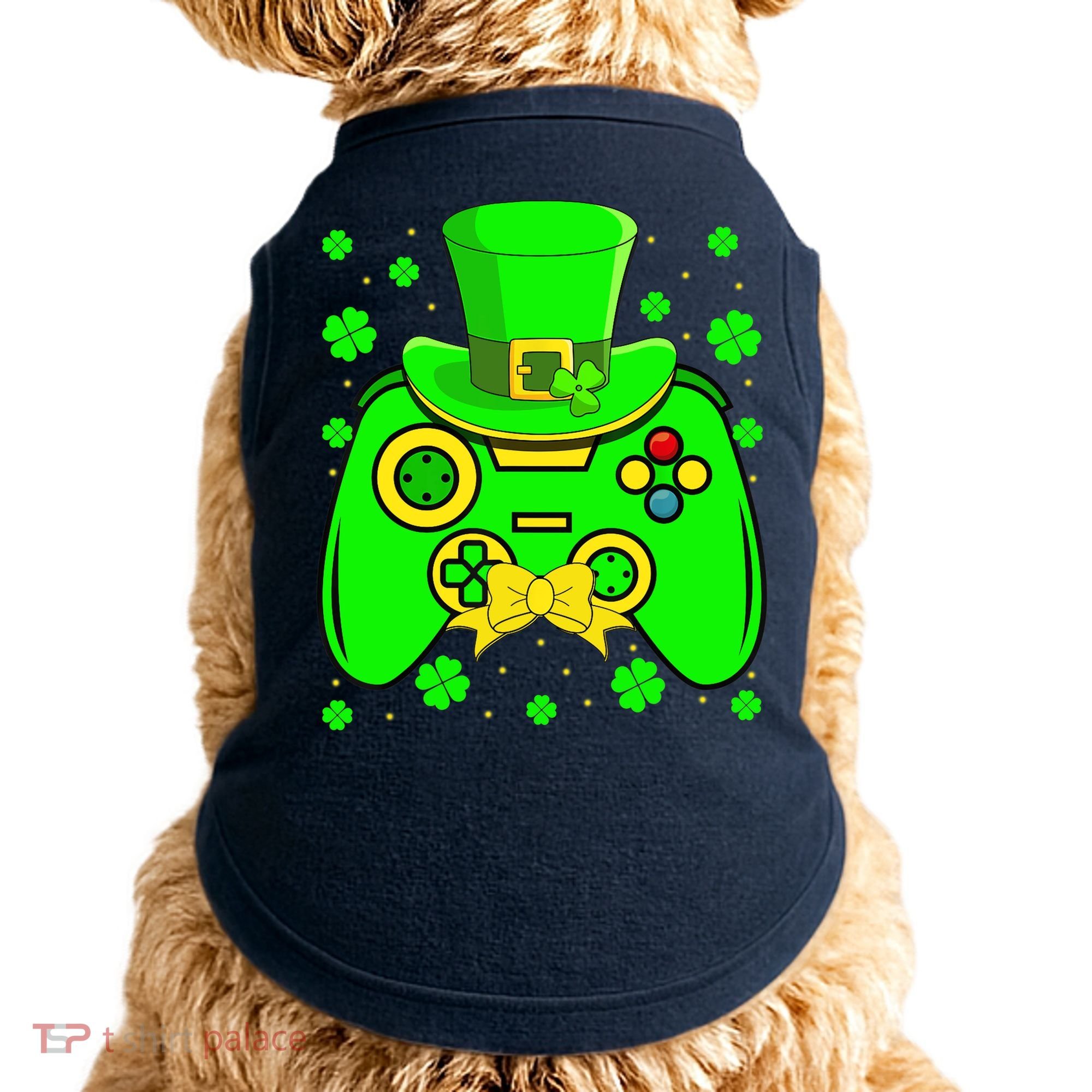 St Patricks Day Video Game Gaming Gamer Gift Doggie Tank