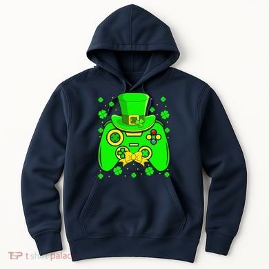 St Patricks Day Video Game Gaming Gamer Gift Hoodie