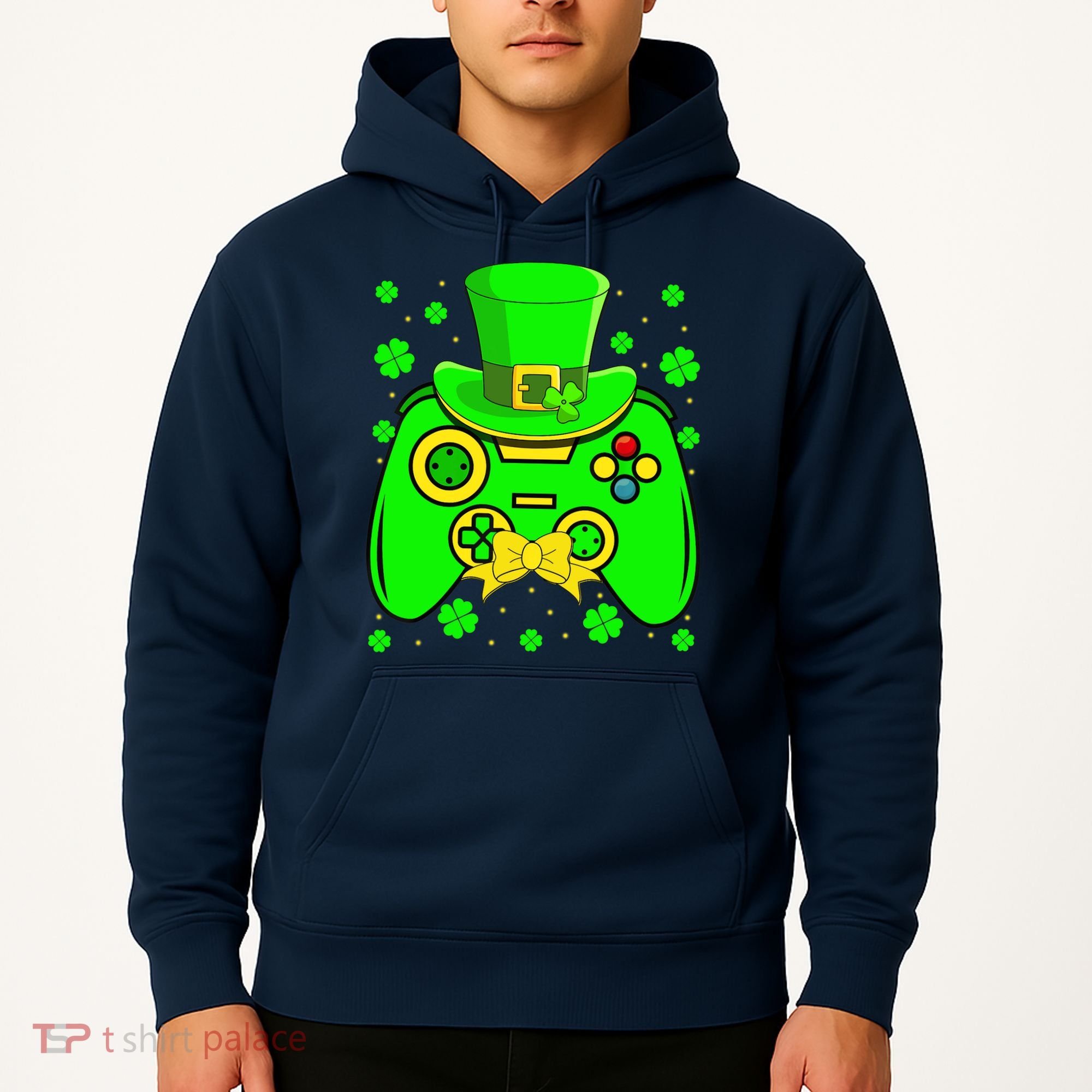 St Patricks Day Video Game Gaming Gamer Gift Hoodie