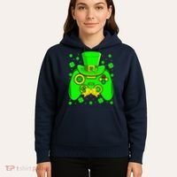 St Patricks Day Video Game Gaming Gamer Gift Hoodie thumb 5
